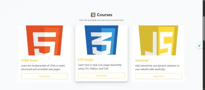 صورة العمل تصميم وبرمجة موقع كورسات احترافي باستخدام Bootstrap
