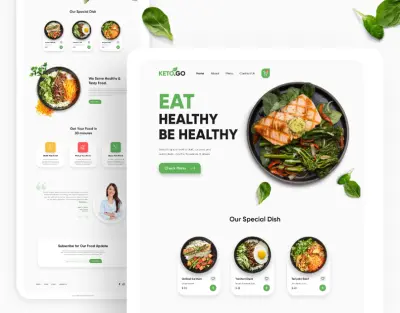 صميم موقع مطعم أو كافيه (Restaurant / Café Website)