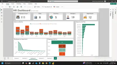 تحليل بيانات HR باستخدام PowerBI