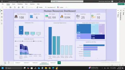 تحليل بيانات HR باستخدام PowerBI