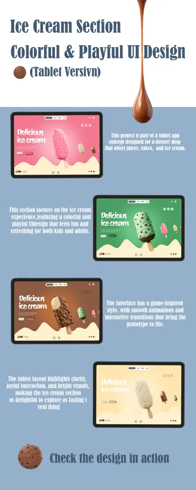 تصميم وجهات تطبيقات تابلت تفاعليه