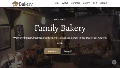 Bakery Landing Page