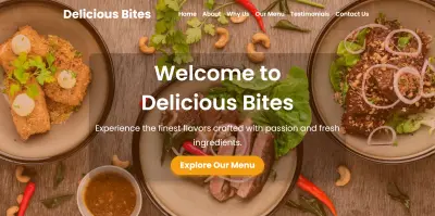 Delicious Bites Landing Page