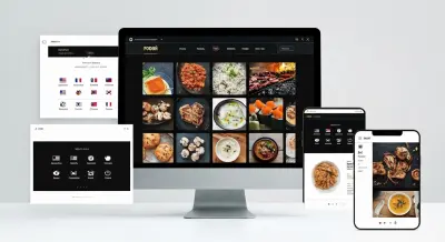 Modern Restaurant Website – Menu, Categories & Online Ordering UI