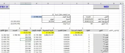 تطبيقي لمعيار IFRS 16 (عقود الإيجار)