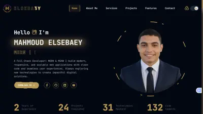 موقع بورتفوليو شخصي (Portfolio App)