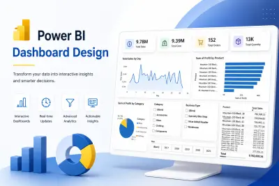 تصميم Dashboard احترافي لتحليل البيانات باستخدام Power BI