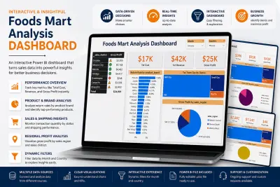 تصميم Dashboard احترافي لتحليل بيانات أكلات مبيعات باستخدام Power BI