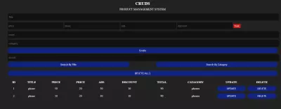 CRUD System