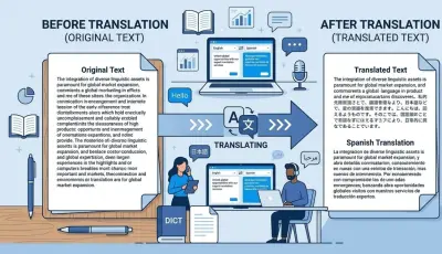 ترجمة احترافية بين مختلف اللغات بدقة عالية مع تدقيق لغوي كامل