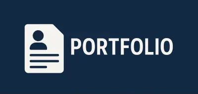 تصميم موقع شخصي بسيط لعرض الأعمال والمهارات