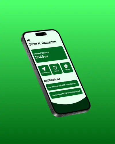 Banking app UI