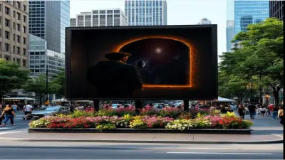 عرض أعمال مدمجة داخل شاشة إعلانية لإبرازها بشكل واقعي