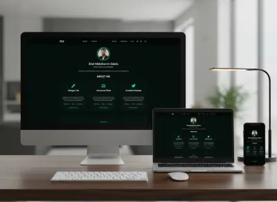 بروتوفليو شخصي عصري ومتجاوب بالكامل بـ HTML / CSS / JS
