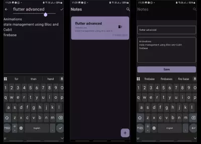 Notes App — تطبيق ملاحظات بإمكانيات الإضافة، التعديل، الحذف والتخزين الدائم