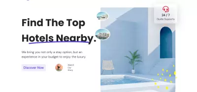 landing page for booking system