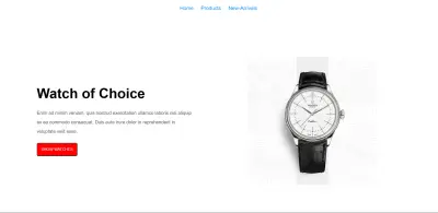 صفحه هبوط لعرض الساعات