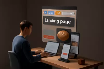 تصميم صفحة هبوط landing pageبصورة عصرية