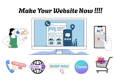 انشاء ويب سايت website لعرض اعمالك