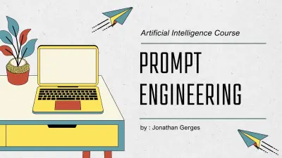 عرض تقديمي احترافي عن الـ Prompt Engineering – تحليل وتقنيات تصميم البرومبتات الذكية