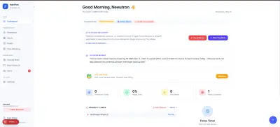 صورة العمل HabitFlow OS – AI-Powered Productivity System