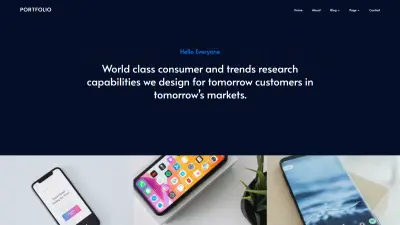 معرض خدمات لشركة بإسم Portfolio