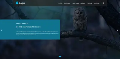 تطوير قالب ويب عصري - Kasper Template