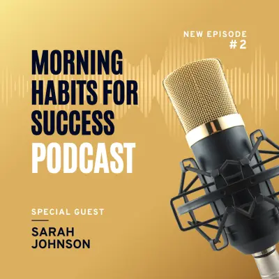 تصميم محتوى وهوية بصرية لبودكاست (Canva)