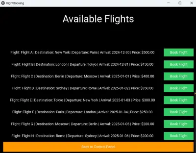 نظام إدارة المطار (Airport Management System)