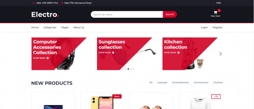 UI for ecommerce website