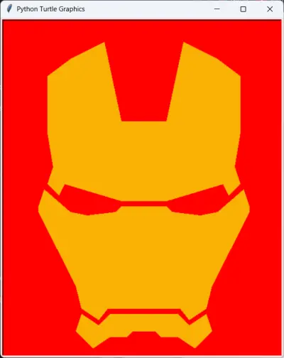 ironman  using turtle