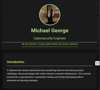 Personal portfolio showcasing practical cybersecurity projects, network tools, and hands-on demos — built with clarity and readiness for employers.