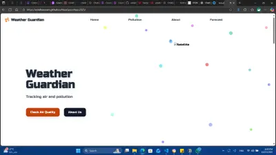 تصميم موقع تتبع تلوث الهواء وتوقعه باستخدام ال AI