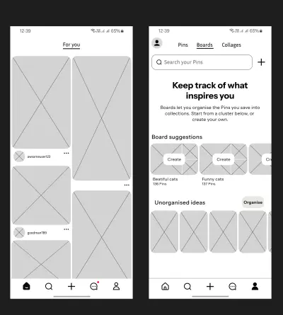 Wireframe for any website or application