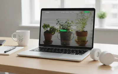 صفحة هبوط لصندوق اشتراك الزراعة الداخلية المستدامة للأعشاب