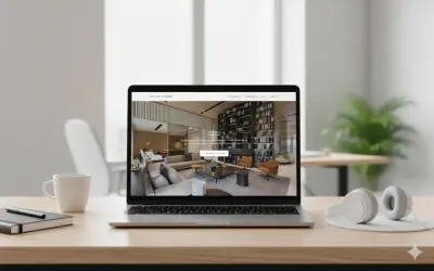 تصميم صفحة هبوط لمتجر أثاث فاخر