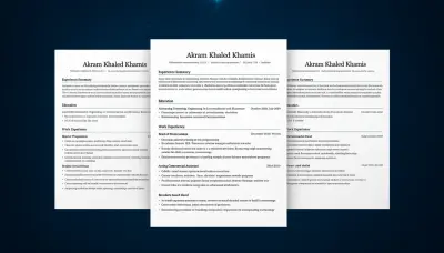 عمل cv احترافى