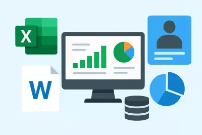 ‏إدخال البيانات وتنظيمها في EXCEL مع إعداد التقارير ولوحات تحكم Dashboards