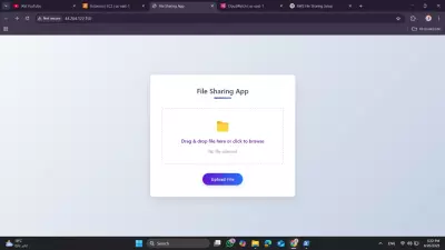 File sharing platform and hosted over aws cloud