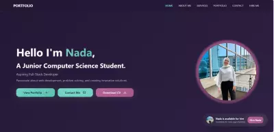 تصميم وتطوير موقع شخصي (Portfolio) احترافي وحديث