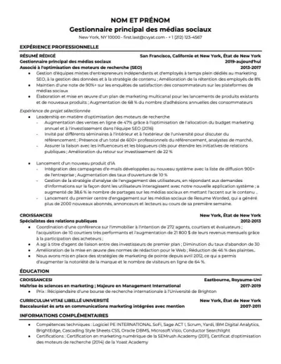 عمل CV احترافي يعمل مع نظام ATS العالمي