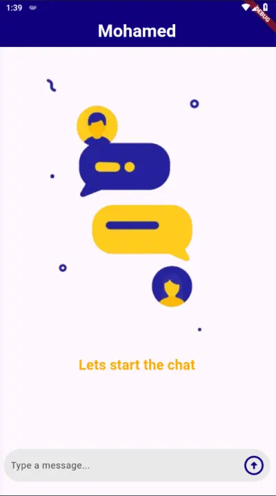 تطبيق محادثة للرسائل