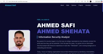making website portfolio - اصمم صفحة ويب لمعرض اعمالك و معلوماتك