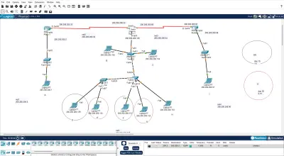 تصميم وتنفيذ شبكات سيسكو على Packet Tracer (VLANs / Routing