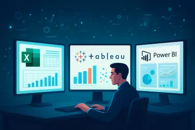 انشاء لوحات تحكم تفاعلية (Interactive Dashboards) باستخدام Excel,Tableau and Power BI