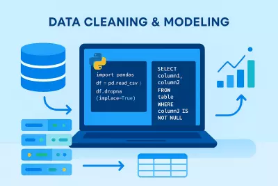 تنظيف وتحضير البيانات باستخدام Python وSQL لضمان دقة التحليلات