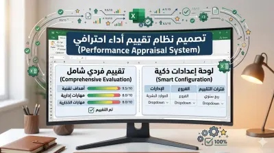 تصميم نظام تقييم أداء احترافي (Performance Appraisal) على Excel
