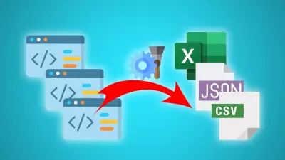 جمع البيانات وتحويلها لملفات جاهزة للاستخدام