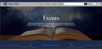 تصميم وتطوير متجر كتب إلكتروني مع سلة مشتريات