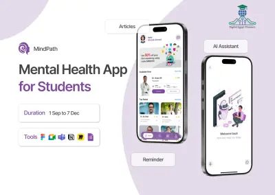 Mental health app ui ux design